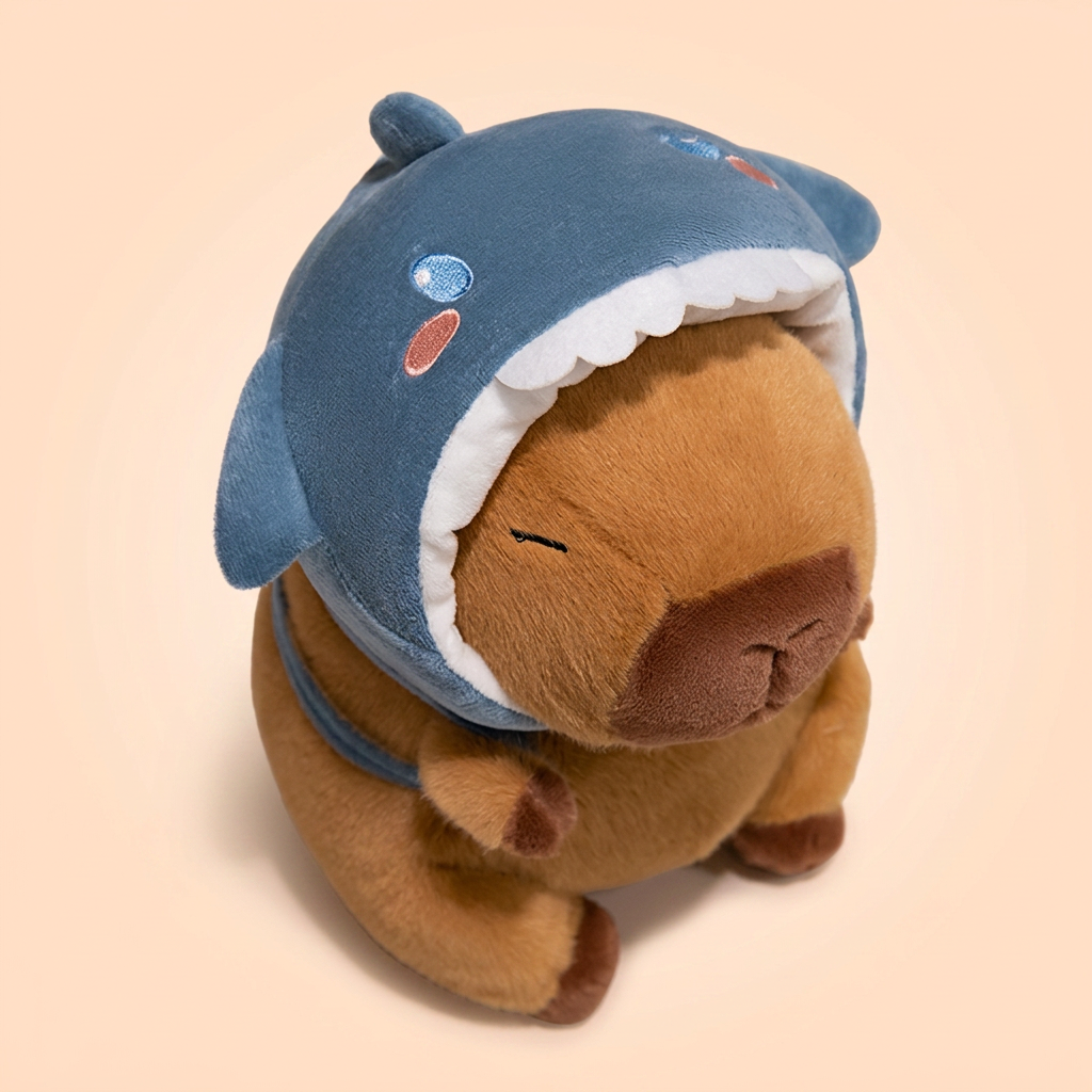 Peluche Capybara Baby Shark - VIVA CAPYBARA