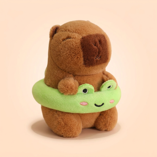 Peluche Capybara Bouée Grenouille - VIVA CAPYBARA — VIVA CAPYBARA