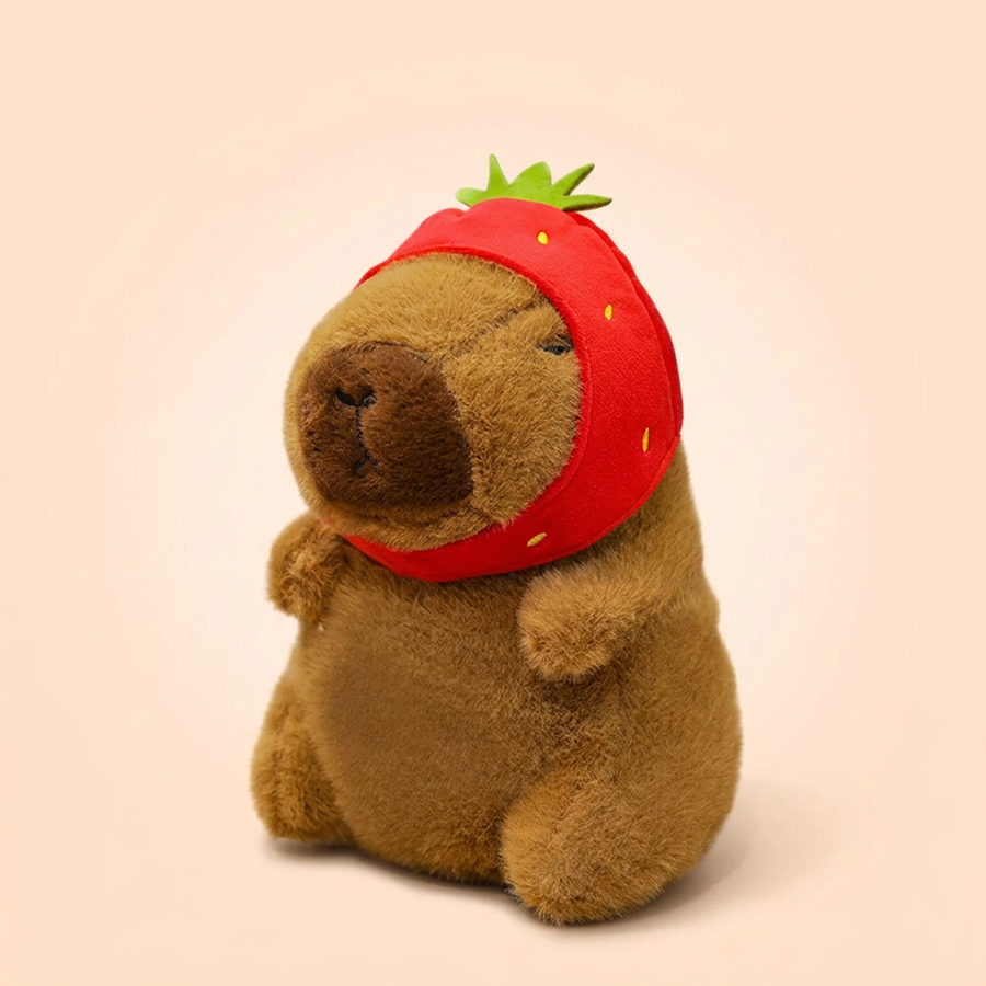 Peluche Capybara Fraise - VIVA CAPYBARA