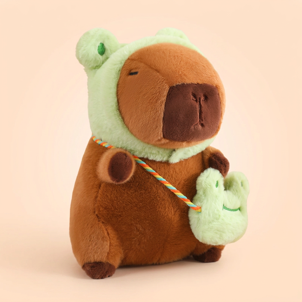 Peluche Capybara Grenouille - VIVA CAPYBARA