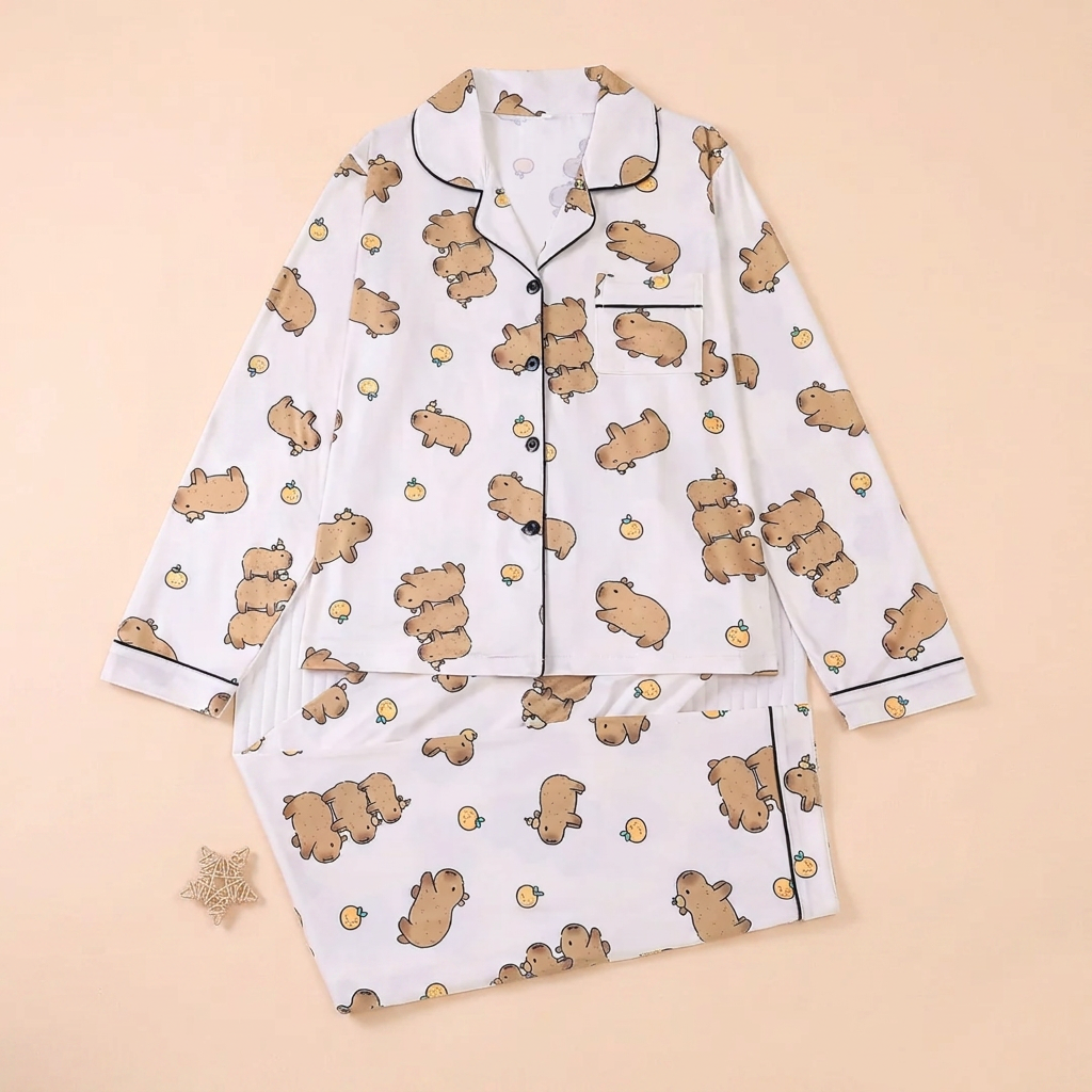 Pyjama Capybara Femme - VIVA CAPYBARA