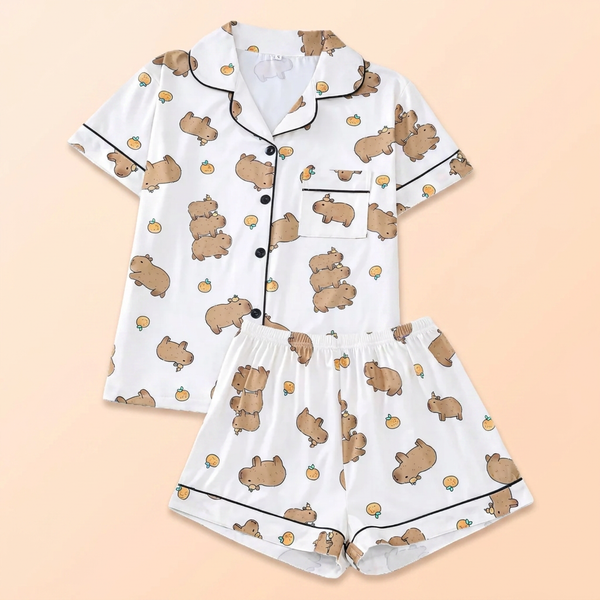 Pyjama Capybara Femme - VIVA CAPYBARA — VIVA CAPYBARA