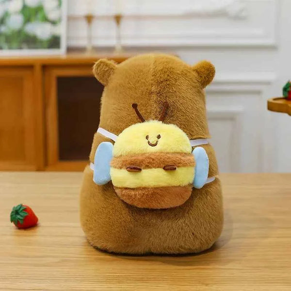 Peluche Capybara Sac à dos Abeille — VIVA CAPYBARA