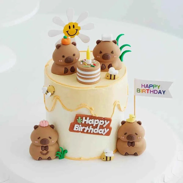 Gâteau Anniversaire Capybara — VIVA CAPYBARA