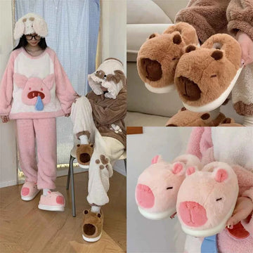 Pantoufles Capybara