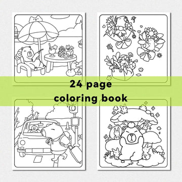 Carnet de Coloriage Capybara