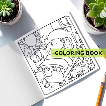 Carnet de Coloriage Capybara