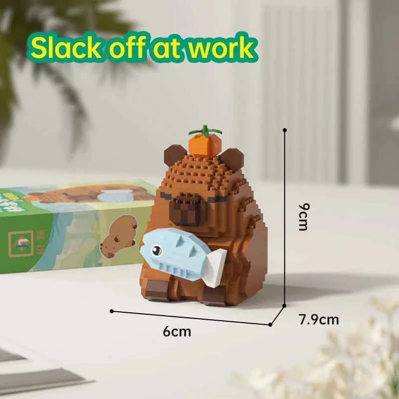 Statue Capybara jeu de blocs