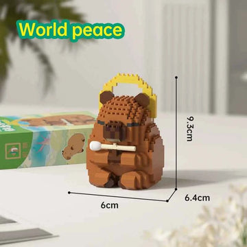 Statue Capybara jeu de blocs