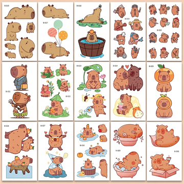 Tatouage Temporaire Capybara - VIVA CAPYBARA