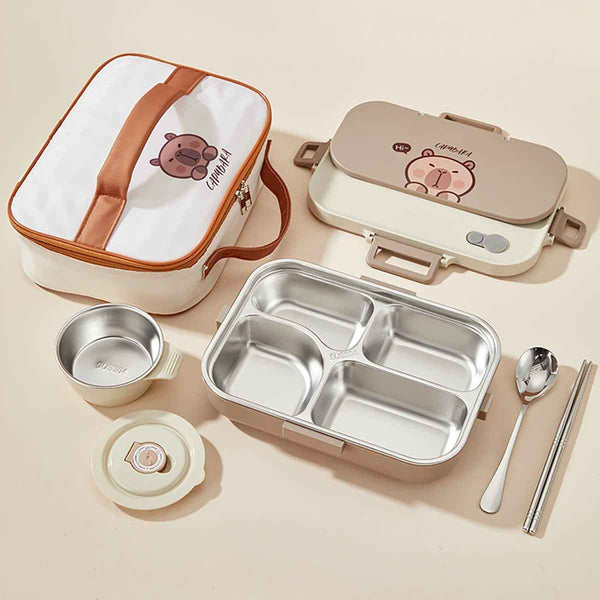 Lunch Box Capybara Acier — VIVA CAPYBARA