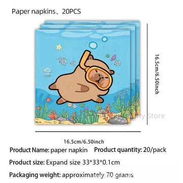 Kit Décoration Anniversaire Capybara